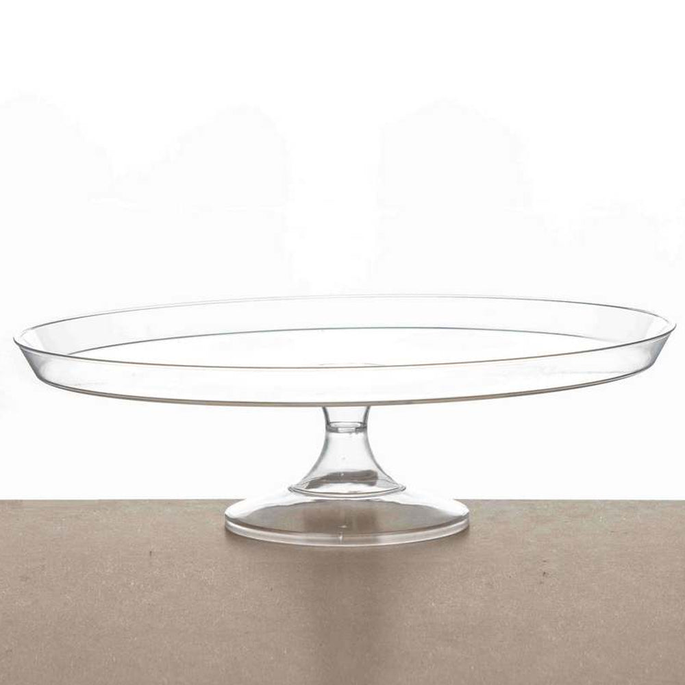 מגש שקוף לעוגה על רגל