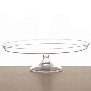 מגש שקוף לעוגה על רגל