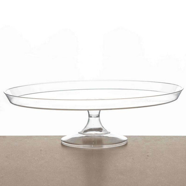 מגש שקוף לעוגה על רגל