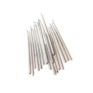 נרות חנוכה כסף מטאלי