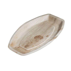 שלושה מגשים אובלים מתכלים מעלי דקל