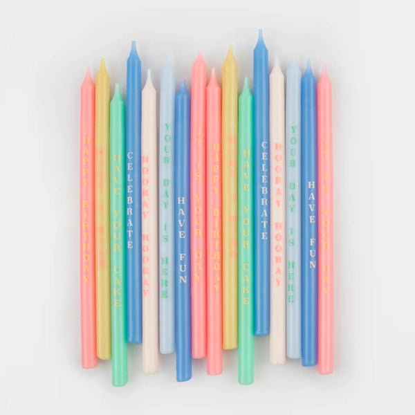 נרות יום הולדת ביטויים - meri meri