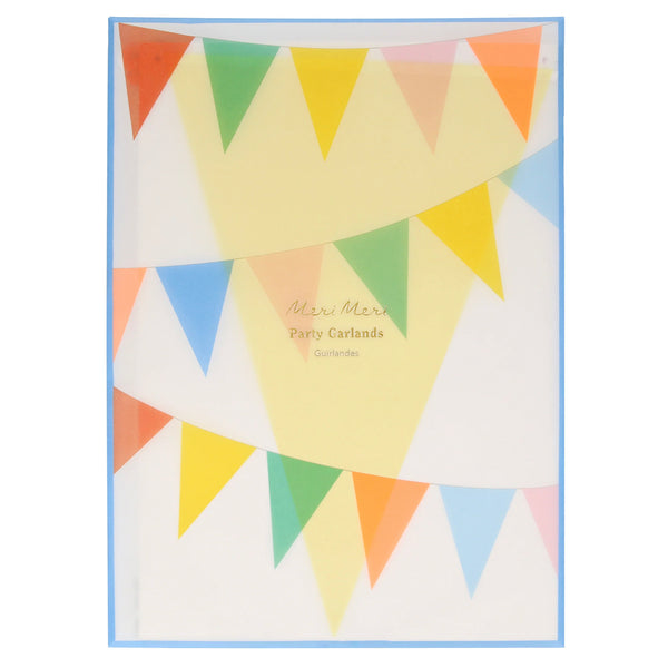שרשרת דגלונים צבעוניים מנייר משי - meri meri