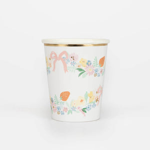 meri meri  -  כוסות נייר פרחים אלגנטים