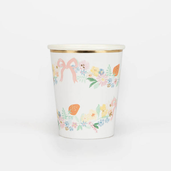 meri meri  -  כוסות נייר פרחים אלגנטים