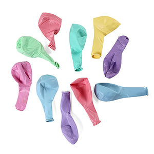 עשריית בלונים צבעוניים פסטל  | לניפוח עצמי