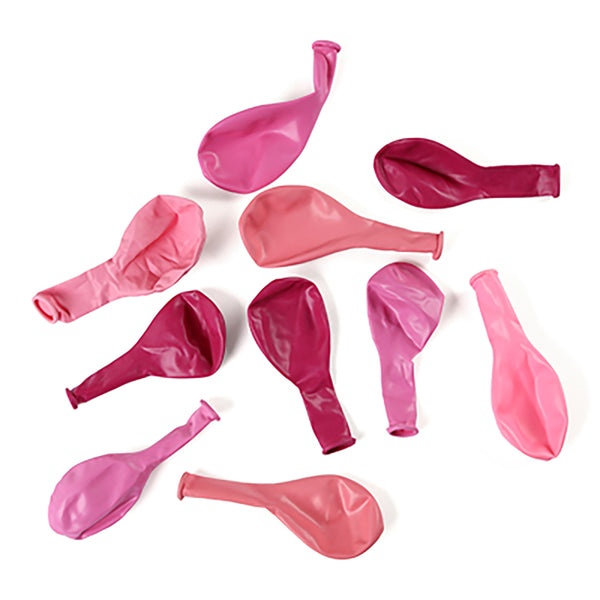 עשיריית בלונים בגווני ורוד - לניפוח עצמי