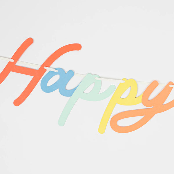 ‫שרשרת HAPPY BIRTHDAY צבעונית | Meri Meri