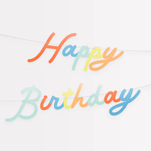 ‫שרשרת HAPPY BIRTHDAY צבעונית | Meri Meri