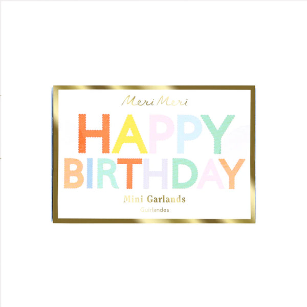 גרלנדת מיני יום הולדת  - meri meri