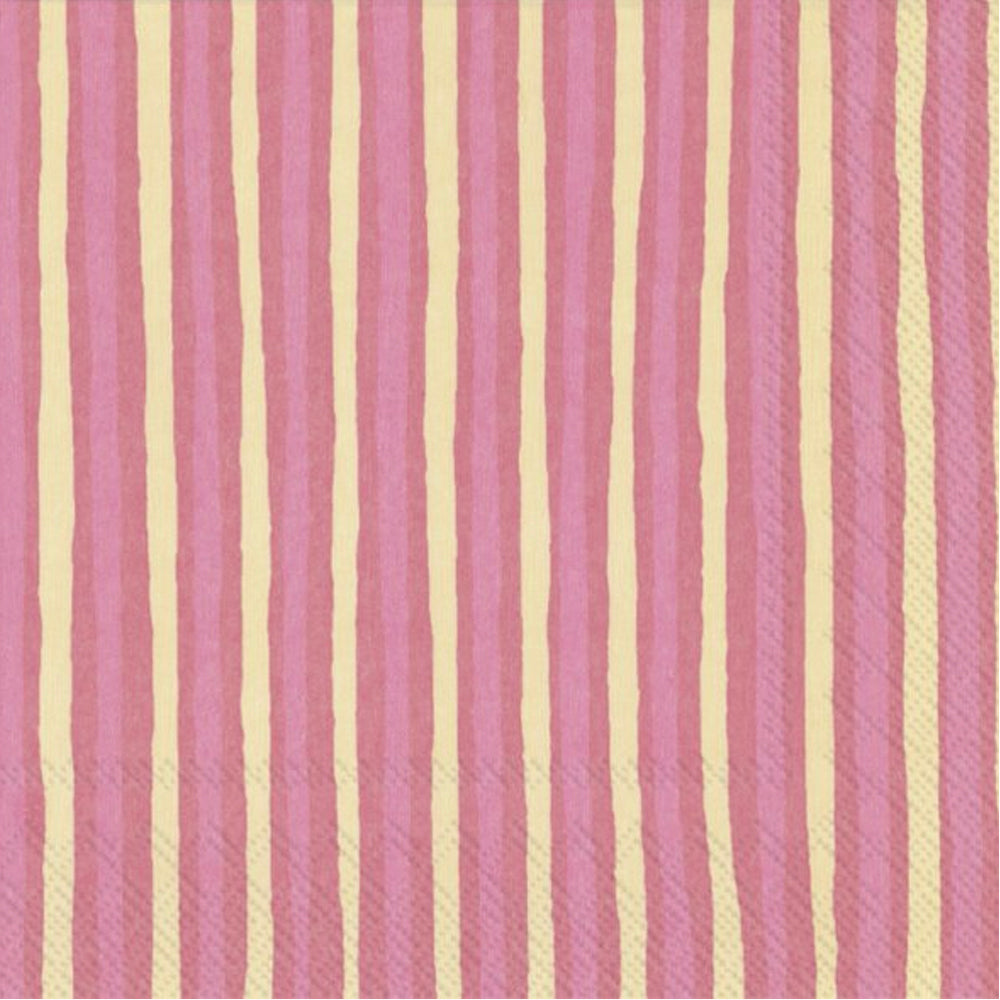 מפיות פסים ורודים  marimekko