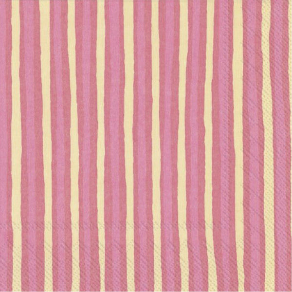 מפיות פסים ורודים  marimekko