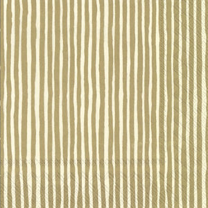 מפיות פסים זהב לבן