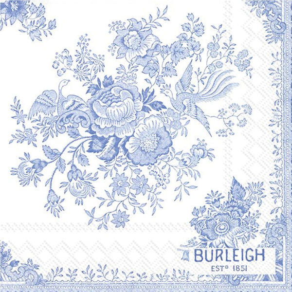 מפיות IHR פרחים כחולים וינטג' Burleigh