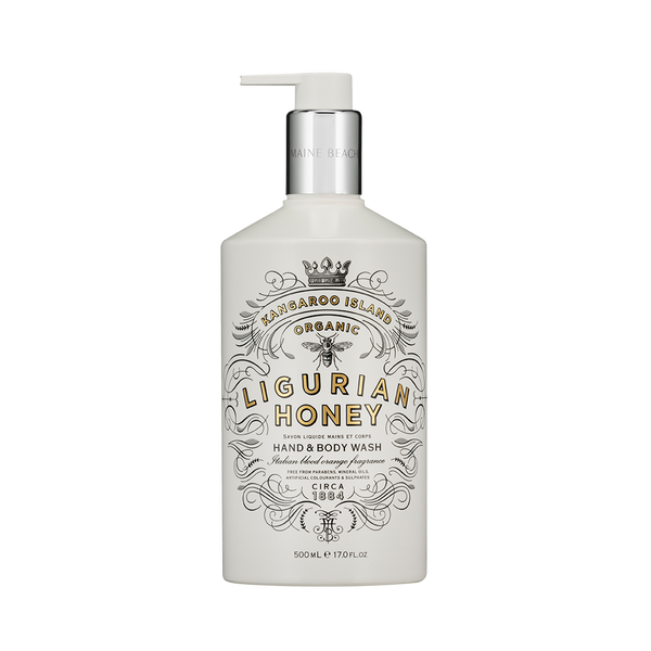 Maine Beach Organic Ligurian Honey סבון ידיים וגוף