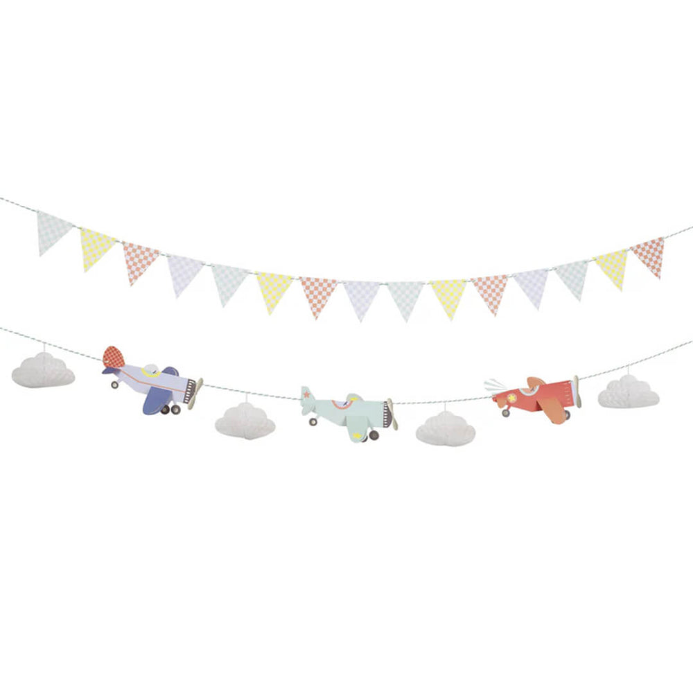 גרלנדת מטוסים תלת מימדיים - meri meri