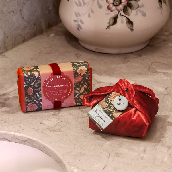 CASTELBEL VELVET SOAP POMEGRANATE סבון קטיפה רימון - קולקציית הלוטוס הלבן