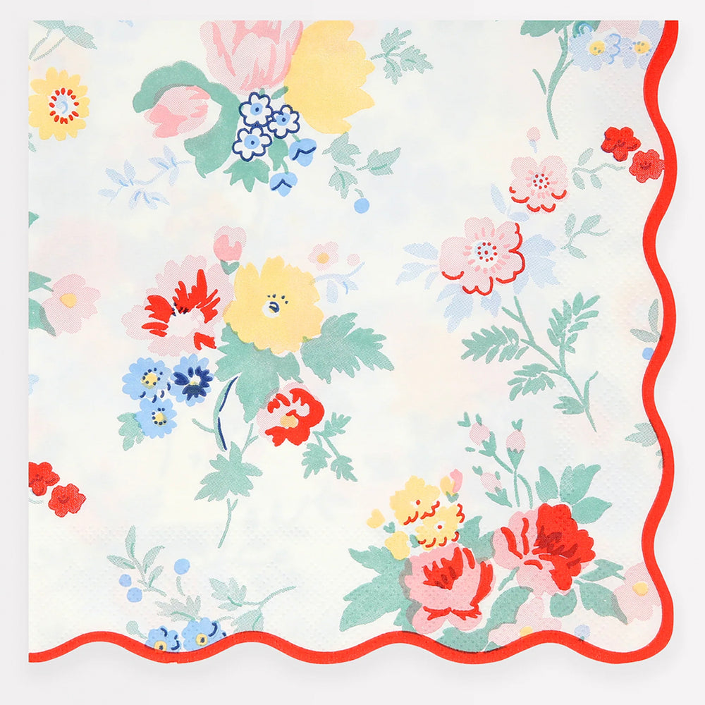 מפיות קטנות פרחים וינטג׳ - meri meri