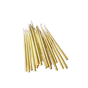 נרות חנוכה זהב מטאלי