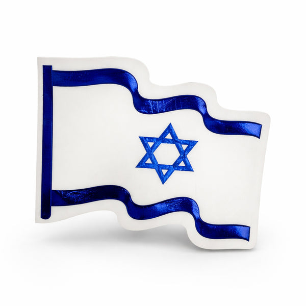 מפיות נייר בצורת דגל ישראל בצבע מטאלי