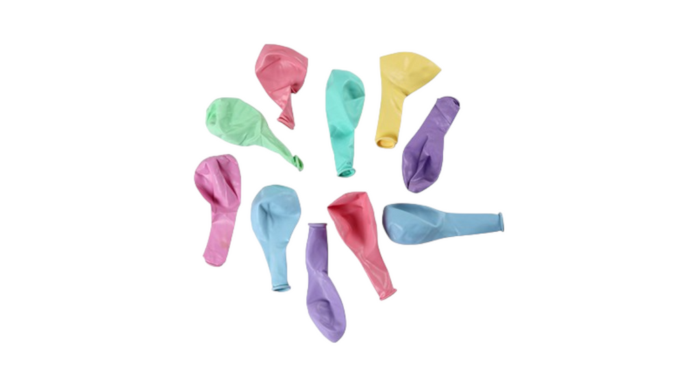 עשריית בלונים צבעוניים פסטל  | לניפוח עצמי