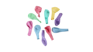 עשריית בלונים צבעוניים פסטל  | לניפוח עצמי