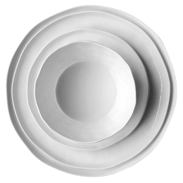 צלחות גדולות סוהו יוקרתיות צבע לבן