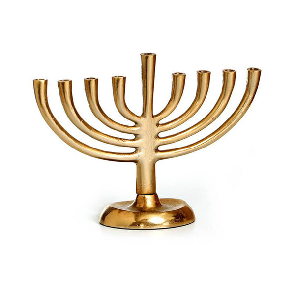 חנוכיה ציפוי זהב אלומיניום