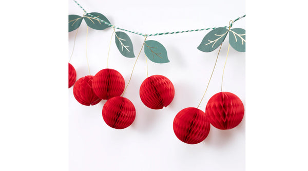 גרלנדת דובדבנים לקישוט ותליה - meri meri