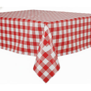 מפת ניילון משבצות אדום לבן