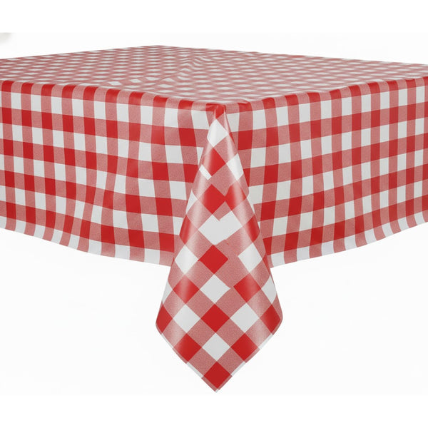 מפת ניילון משבצות אדום לבן