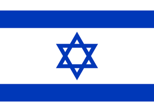 דף סוכר אכיל מוכן לעוגה - דגל ישראל