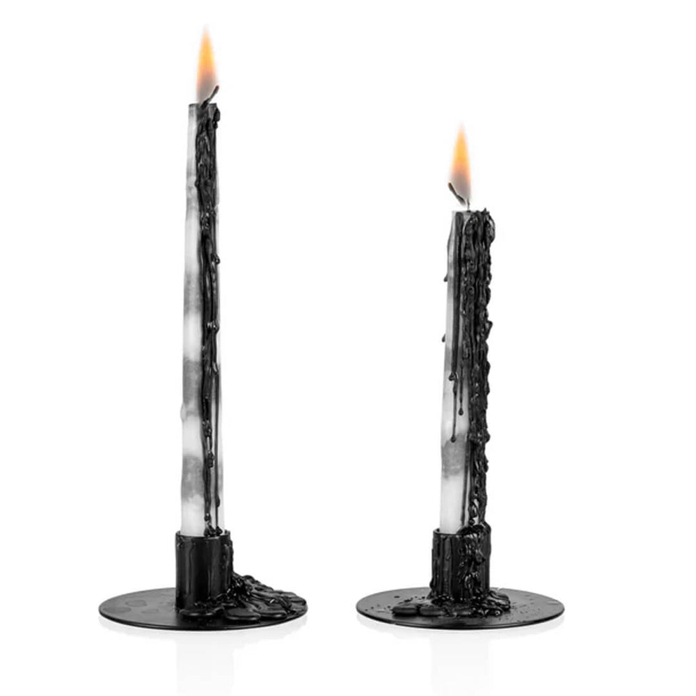 זוג נרות בוכים שחור לבן