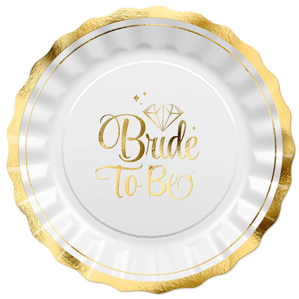 צלחות גדולות bride to be