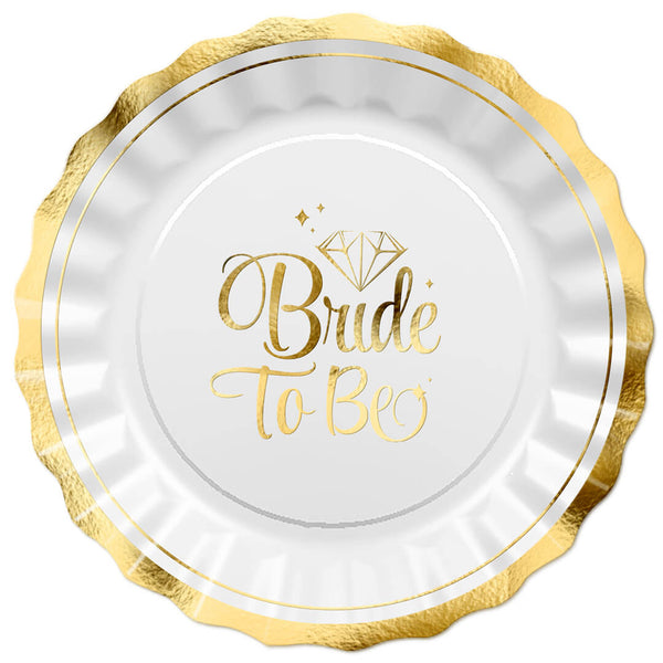 צלחות גדולות bride to be