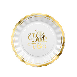 צלחות קטנות bride to be