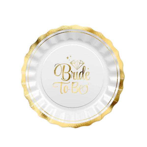 צלחות קטנות bride to be
