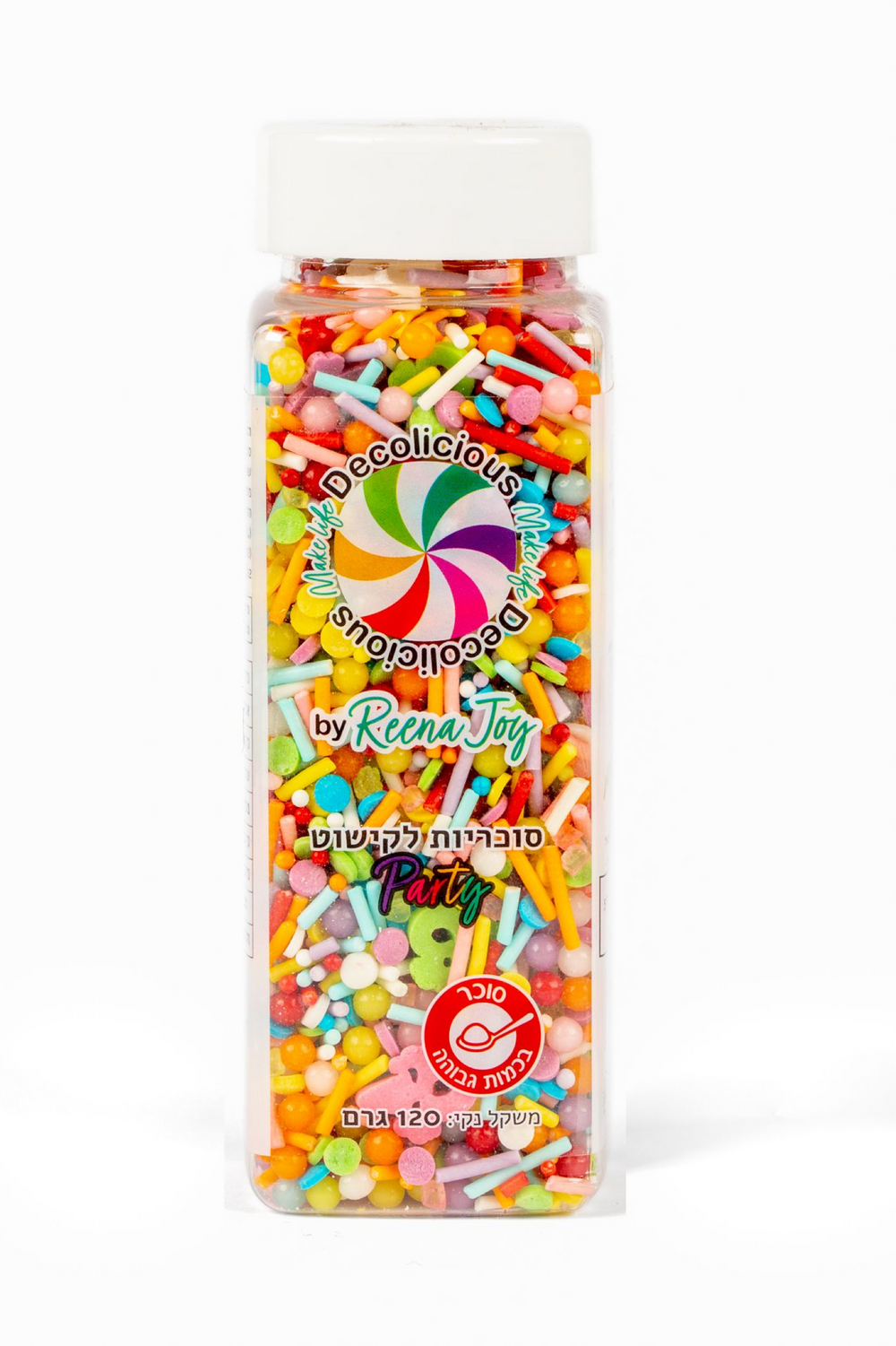 סוכריות לעוגה לפורים צבעוני