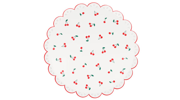 צלחות דובדבנים גדולה - meri meri