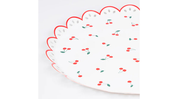 צלחות דובדבנים גדולה - meri meri