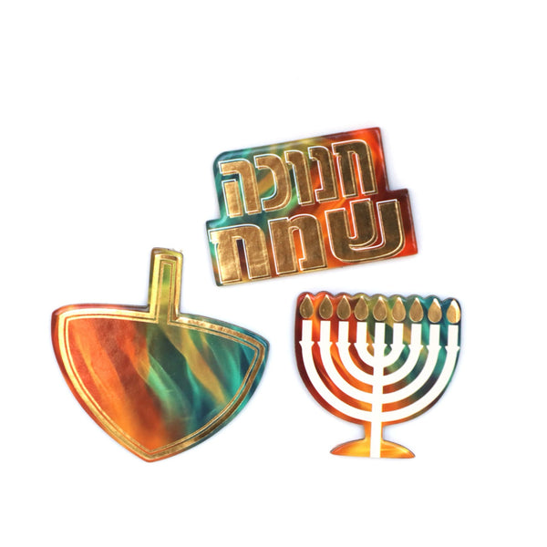 קישוטי שולחן חנוכה