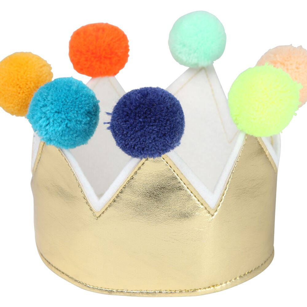 כתר זהב עם פונפונים