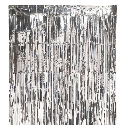 וילון פרנזים כסף