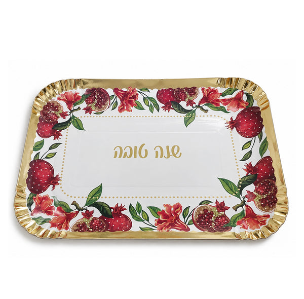 3 מגשי רימון מהודר מלבני לעיצוב שולחן חג