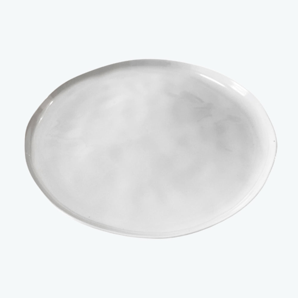 צלחות בינוניות סוהו יוקרתיות צבע לבן