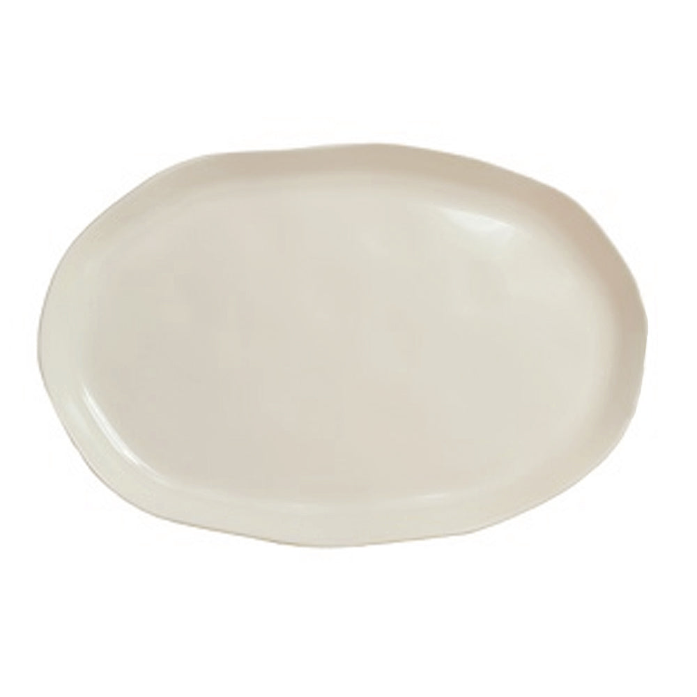 שלושה מגשים אובלים סוהו יוקרתיות צבע קרם