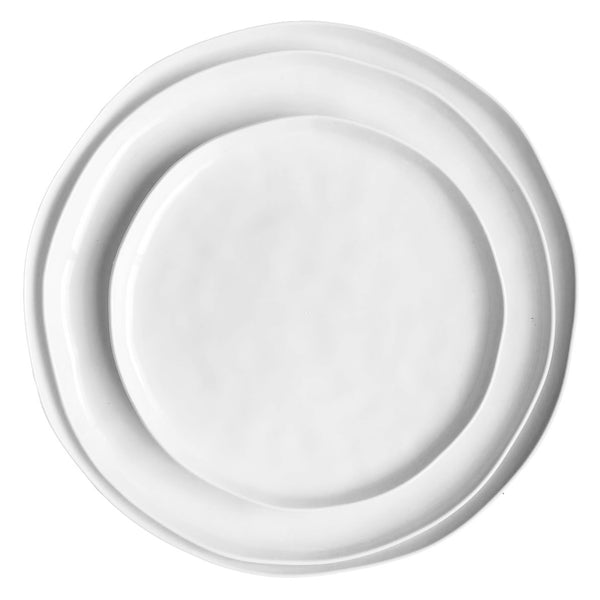 צלחות גדולות סוהו יוקרתיות צבע לבן