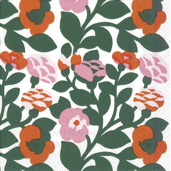 מפיות פרחים ועלים marimekko