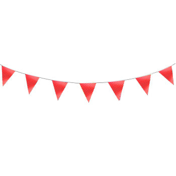שרשרת דגלונים נייר אדום