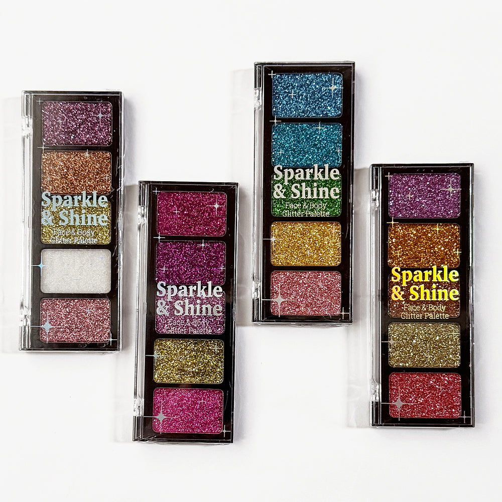 פלטת  5 גוונים גליטר לפנים